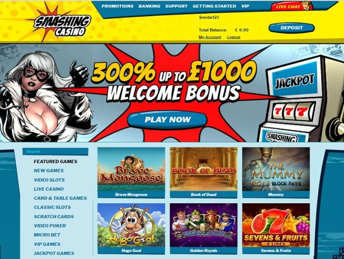 Smashing casino logo